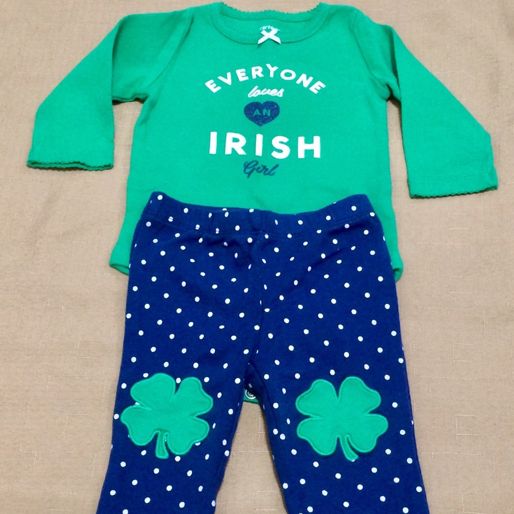Carters girls 6 months st. Patrick’s Day outfit